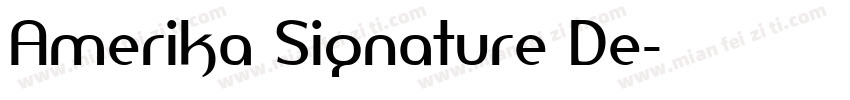 Amerika Signature De字体转换